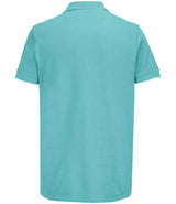 SOL'S Unisex Pacific Twin Piqué Polo Shirt | Pool Blue thumbnail 2