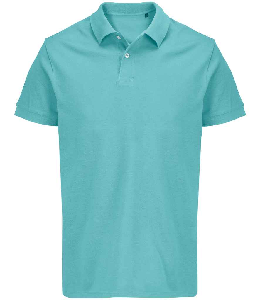 SOL'S Unisex Pacific Twin Piqué Polo Shirt | Pool Blue