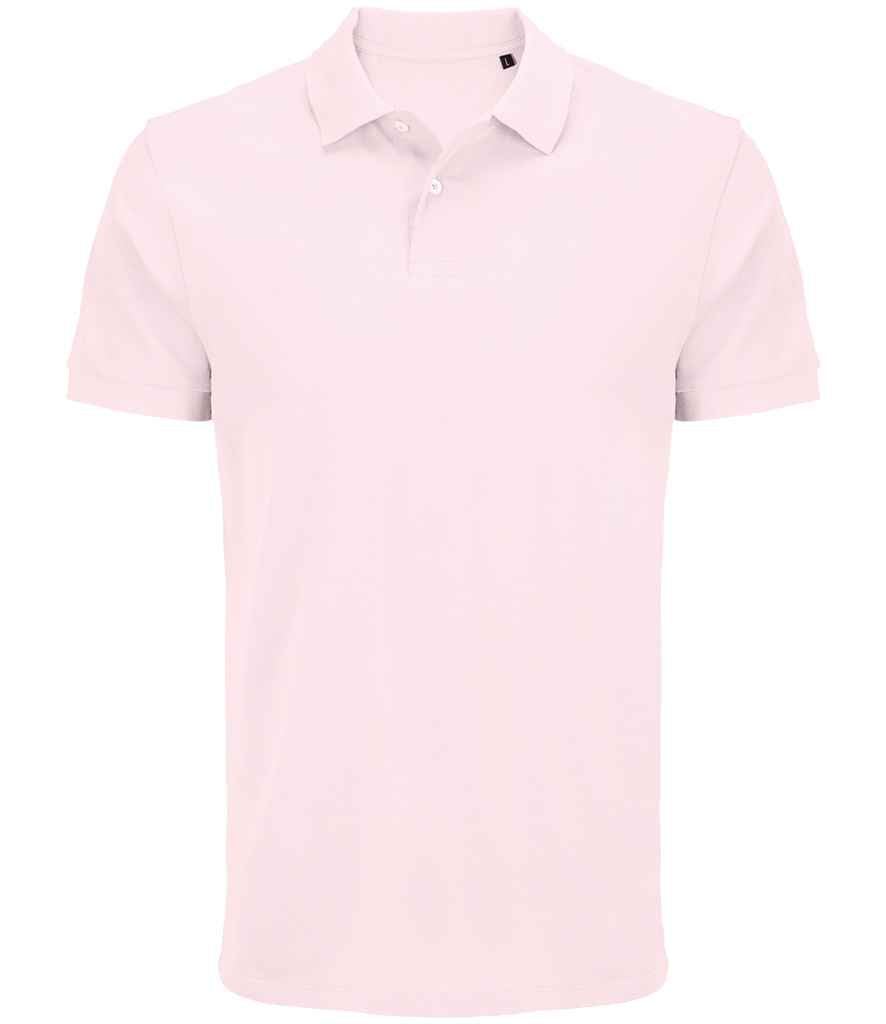 SOL'S Unisex Pacific Twin Piqué Polo Shirt | Pale Pink
