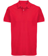 SOL'S Unisex Pacific Twin Piqué Polo Shirt | Red thumbnail 1