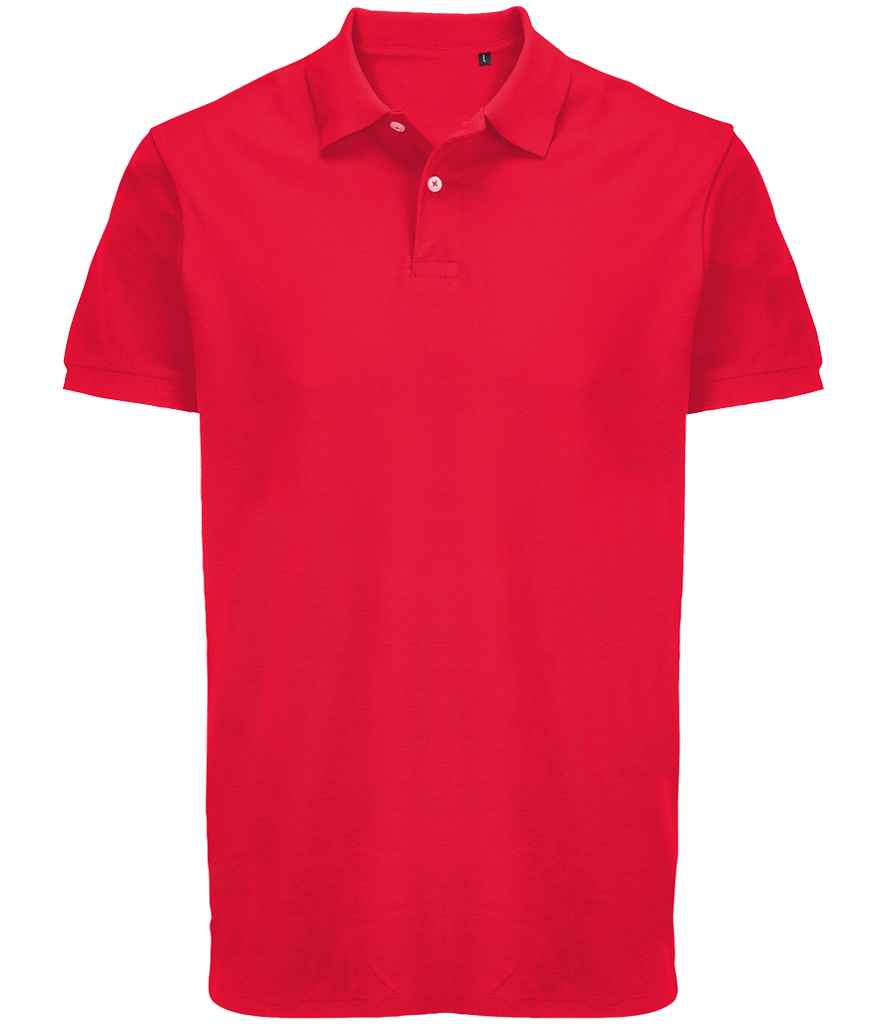 SOL'S Unisex Pacific Twin Piqué Polo Shirt | Red