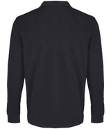 SOL'S Unisex Pacific Long Sleeve Piqué Polo Shirt | Black thumbnail 2