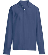 SOL'S Unisex Pacific Long Sleeve Piqué Polo Shirt | Denim thumbnail 4