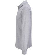 SOL'S Unisex Pacific Long Sleeve Piqué Polo Shirt | Grey Marl thumbnail 3
