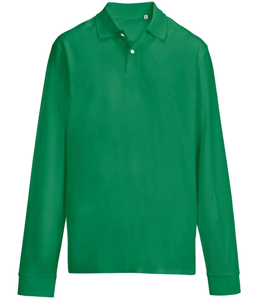 SOL'S Unisex Pacific Long Sleeve Piqué Polo Shirt | Kelly Green