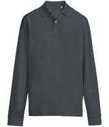 SOL'S Unisex Pacific Long Sleeve Piqué Polo Shirt | Mouse Grey thumbnail 1