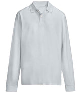 SOL'S Unisex Pacific Long Sleeve Piqué Polo Shirt | Pure Grey thumbnail 1