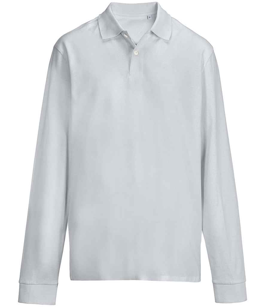 SOL'S Unisex Pacific Long Sleeve Piqué Polo Shirt | Pure Grey