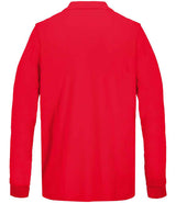 SOL'S Unisex Pacific Long Sleeve Piqué Polo Shirt | Red thumbnail 2