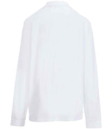 SOL'S Unisex Pacific Long Sleeve Piqué Polo Shirt | White thumbnail 6