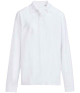 SOL'S Unisex Pacific Long Sleeve Piqué Polo Shirt | White thumbnail 5
