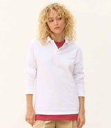 SOL'S Unisex Pacific Long Sleeve Piqué Polo Shirt | White thumbnail 2