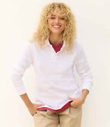 SOL'S Unisex Pacific Long Sleeve Piqué Polo Shirt | White thumbnail 3