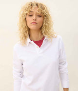 SOL'S Unisex Pacific Long Sleeve Piqué Polo Shirt | White thumbnail 4