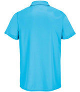 SOL'S Unisex Pitcher Recycled Polyester Piqué Polo Shirt | Aqua thumbnail 3