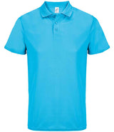 SOL'S Unisex Pitcher Recycled Polyester Piqué Polo Shirt | Aqua thumbnail 2