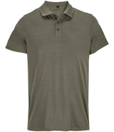 SOL'S Unisex Pitcher Recycled Polyester Piqué Polo Shirt | Army thumbnail 1