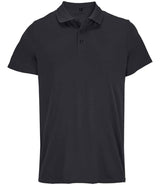 SOL'S Unisex Pitcher Recycled Polyester Piqué Polo Shirt | Black thumbnail 1