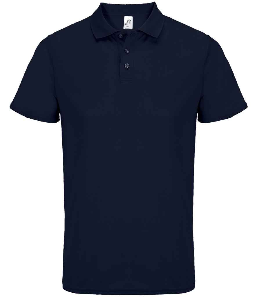 SOL'S Unisex Pitcher Recycled Polyester Piqué Polo Shirt | French Navy