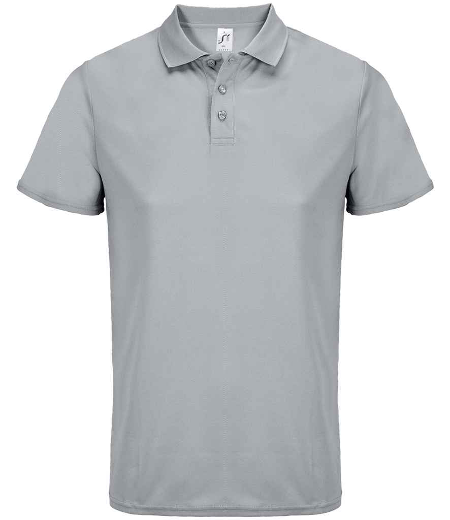 SOL'S Unisex Pitcher Recycled Polyester Piqué Polo Shirt | Pure Grey