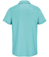 SOL'S Unisex Pitcher Recycled Polyester Piqué Polo Shirt | Pool Blue thumbnail 3
