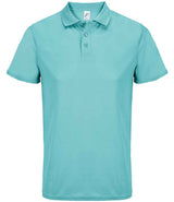 SOL'S Unisex Pitcher Recycled Polyester Piqué Polo Shirt | Pool Blue thumbnail 2
