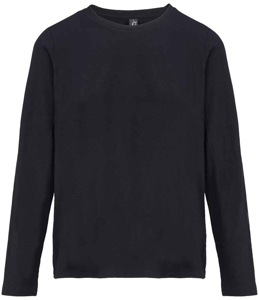 SOL'S Ladies Monarch Long Sleeve T-Shirt | Deep Black