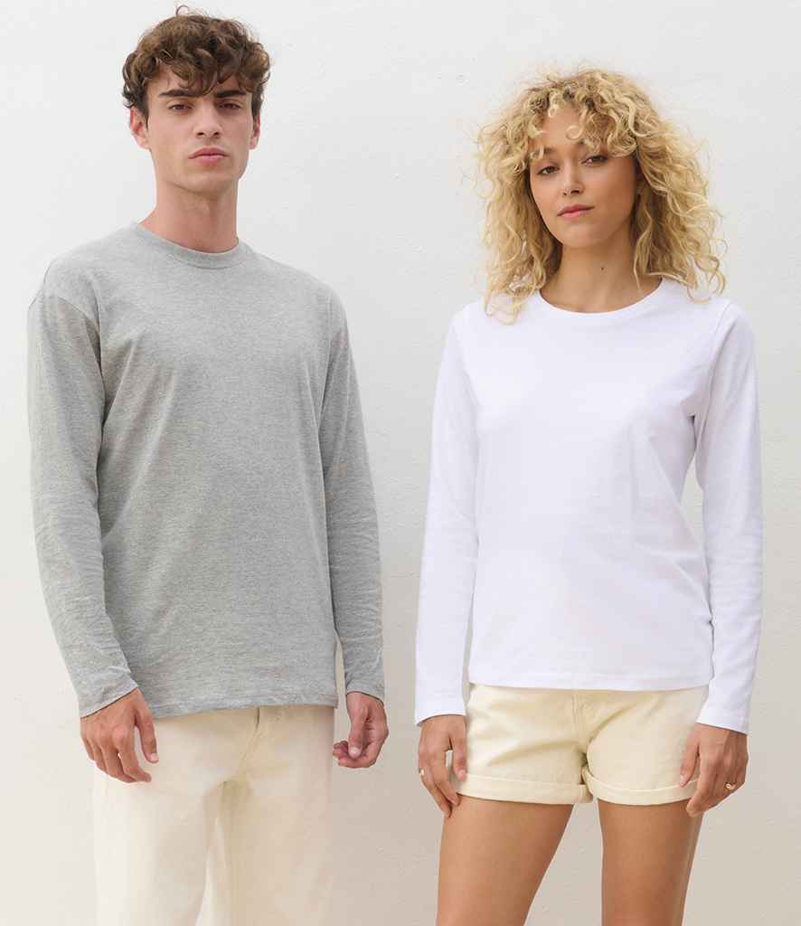 SOL'S Ladies Monarch Long Sleeve T-Shirt | Grey Marl