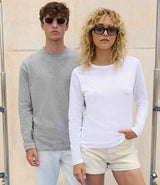 SOL'S Ladies Monarch Long Sleeve T-Shirt | Grey Marl thumbnail 2