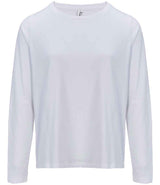 SOL'S Ladies Monarch Long Sleeve T-Shirt | White thumbnail 3
