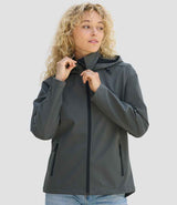 SOL'S Ladies Race Hooded Soft Shell Jacket | Charcoal thumbnail 2