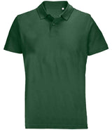 SOL'S Unisex Pulse Twin Piqué Polo Shirt | Bottle Green thumbnail 1