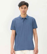 SOL'S Unisex Pulse Twin Piqué Polo Shirt | Denim thumbnail 2