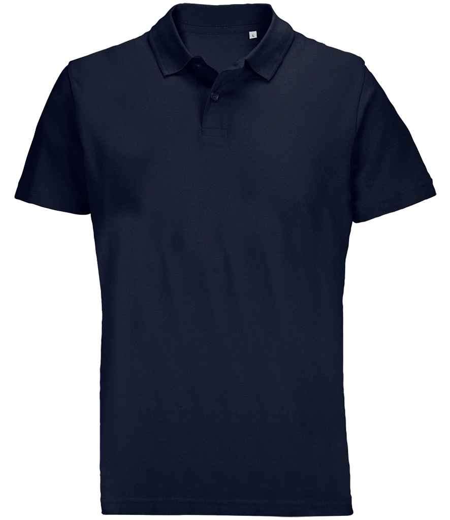 SOL'S Unisex Pulse Twin Piqué Polo Shirt | French Navy