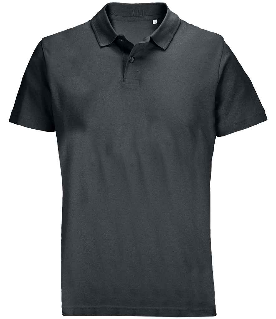 SOL'S Unisex Pulse Twin Piqué Polo Shirt | Mouse Grey