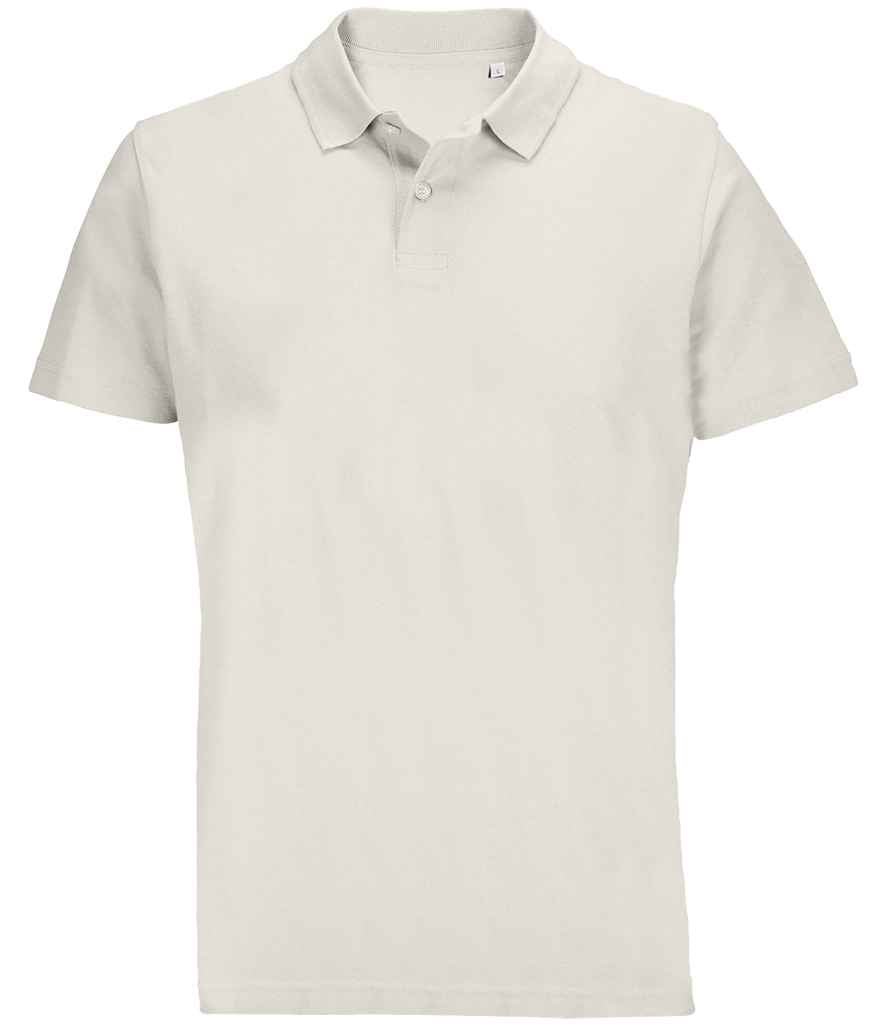 SOL'S Unisex Pulse Twin Piqué Polo Shirt | Off White