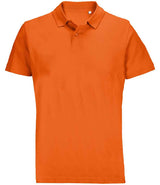 SOL'S Unisex Pulse Twin Piqué Polo Shirt | Orange thumbnail 1