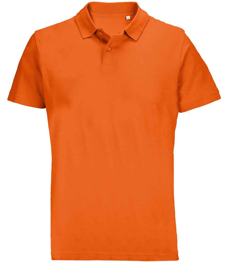 SOL'S Unisex Pulse Twin Piqué Polo Shirt | Orange