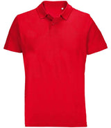 SOL'S Unisex Pulse Twin Piqué Polo Shirt | Red thumbnail 1