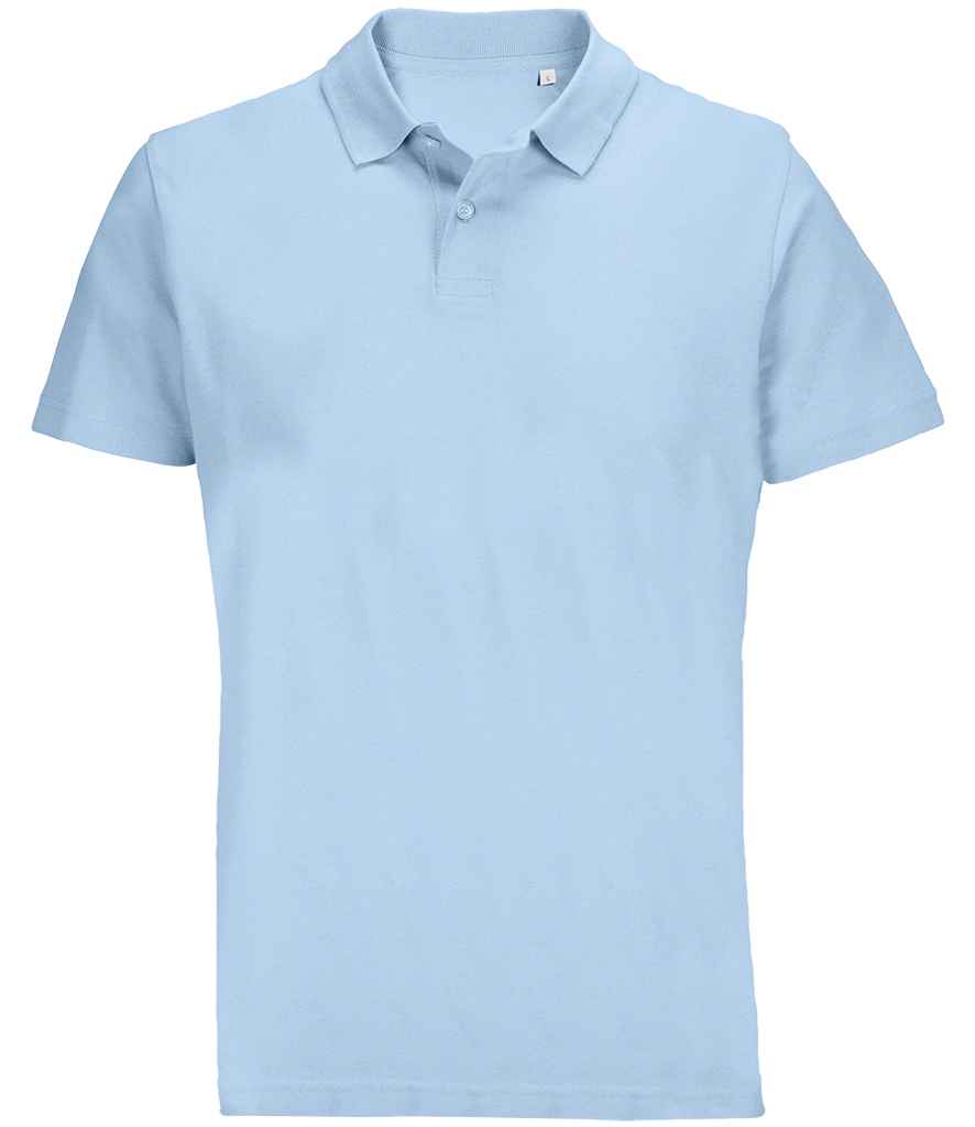 SOL'S Unisex Pulse Twin Piqué Polo Shirt | Sky Blue