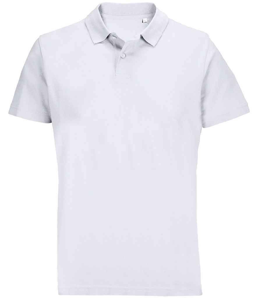 SOL'S Unisex Pulse Twin Piqué Polo Shirt | White