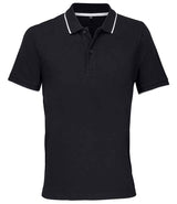 SOL'S Unisex Palermo Polo Shirt | Black/White thumbnail 1