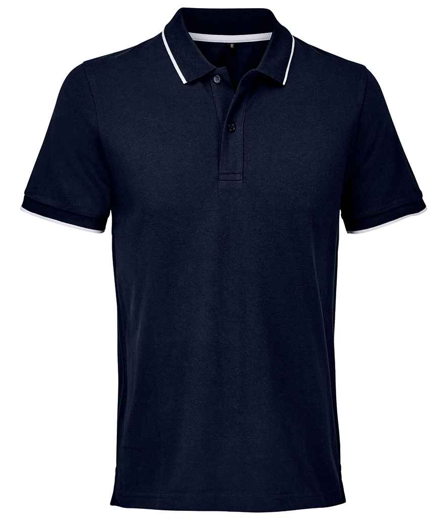 SOL'S Unisex Palermo Polo Shirt | French Navy/White