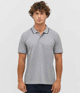 SOL'S Unisex Palermo Polo Shirt | Grey Marl/French Navy thumbnail 1