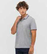 SOL'S Unisex Palermo Polo Shirt | Grey Marl/French Navy thumbnail 2