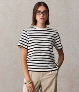 SOL'S Ladies Legend Organic T-Shirt | Off White/Navy thumbnail 1