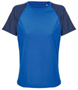 SOL'S Ladies Vortex Ripstop Performance T-Shirt | French Navy/Royal Blue thumbnail 1