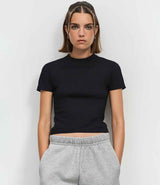 SOL'S Ladies Lilia Low Crop T-Shirt | Deep Black thumbnail 1