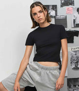 SOL'S Ladies Lilia Low Crop T-Shirt | Deep Black thumbnail 4