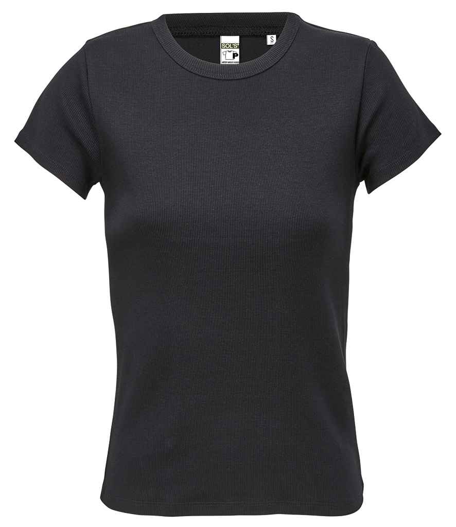 SOL'S Ladies Sara T-Shirt | Deep Black